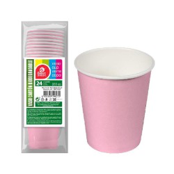 PACK 24UN COPO PAPELAO ROSA...