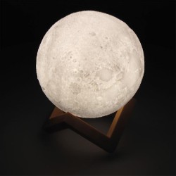 LAMPADA LUA EM 3D DOIS TONS...