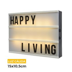 CAIXA MENSAGENS C/LUZ LED...