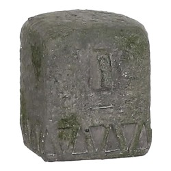ESTATUA CINZENTO 9X8X9.5CM