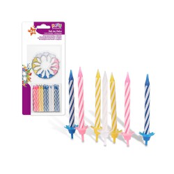 PACK 24 UN VELAS + 12...