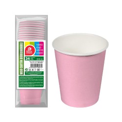PACK 24UN COPO PAPELAO ROSA...