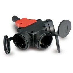 SUCKO TRIPLO C/TAMPAS IP44