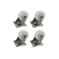 SET 4 RODAS 32MM BRANCAS