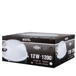 APLIQUE LED REDONDO PRETO...