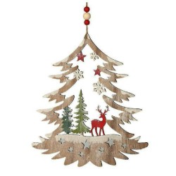 ARVORE NATAL DE MADEIRA 26CM