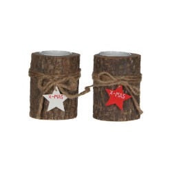 VELA DE NATAL COM TRONCO...