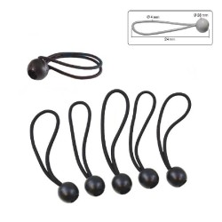 SET DE 12 ELASTICOS PRETOS...