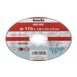 DISCO CORTE INOX 115X1X22...