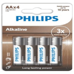 PILHA ALKALINA PHILIPS AA 
