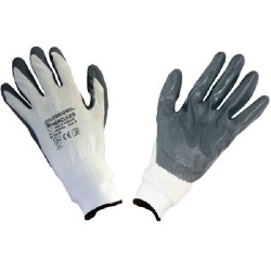 LUVA EM NITRILO CINZA Nº 9