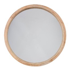 ESPELHO REDONDO COR NATURAL...