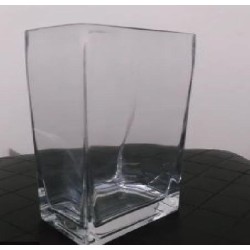 JARRA DE VIDRO QUADRADA 20CM
