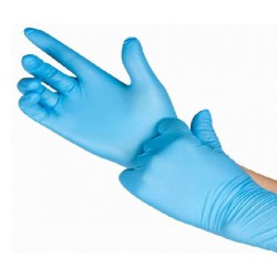 LUVA NITRILIO AZUL S/PO 9.5 XL