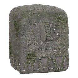 ESTATUA CINZENTO 9X8X9.5CM