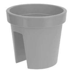VASO PLASTICO CINZENTO 28CM...