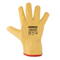 LUVA COURO AMARELA Nº9