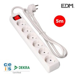 BLOCO 6 TOMADAS SCHUKO...