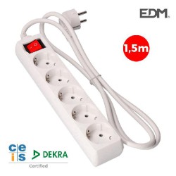 BLOCO 5 TOMADAS SCHUKO...