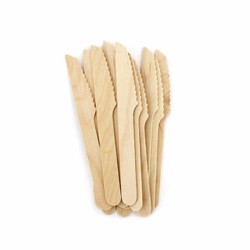 FACA EM MADEIRA 16CM 25UNI