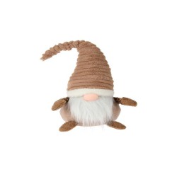 GNOMO DE FELPA CASTANHO 44.5CM
