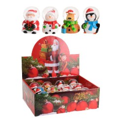 BOLA DE VIDRO C/AGUA 4,5CM...