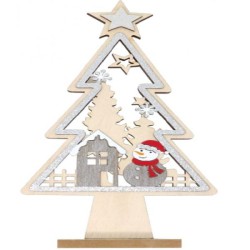 ARVORE MADEIRA PRATA 30CM