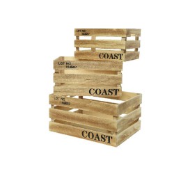 CAIXA DE MADEIRA 3 UNID....