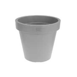 VASO PLASTICO CINZENTO 25CM