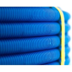 TUBO ANELADO AZUL/CINZA 20MM