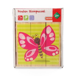 PUZZLE DE MADEIRA CUBOS 10...