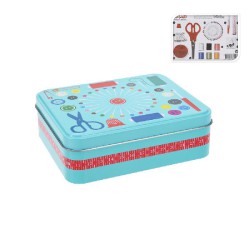 KIT COSTURA CAIXA DE METAL...