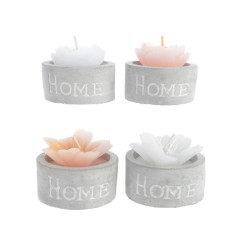 PORTA-VELA C/VELA FLOR...