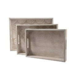 BANDEJA DE MADEIRA DE COR...