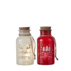 GARRAFA DE NATAL LED CORES...