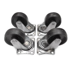 SET 4 RODAS 40MM PRETAS