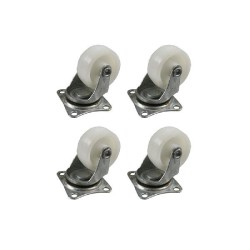 SET 4 RODAS 32MM BRANCAS