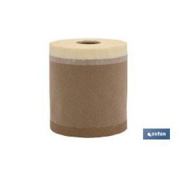 ROLO FITA PAPEL 15CMX45M KRAFT